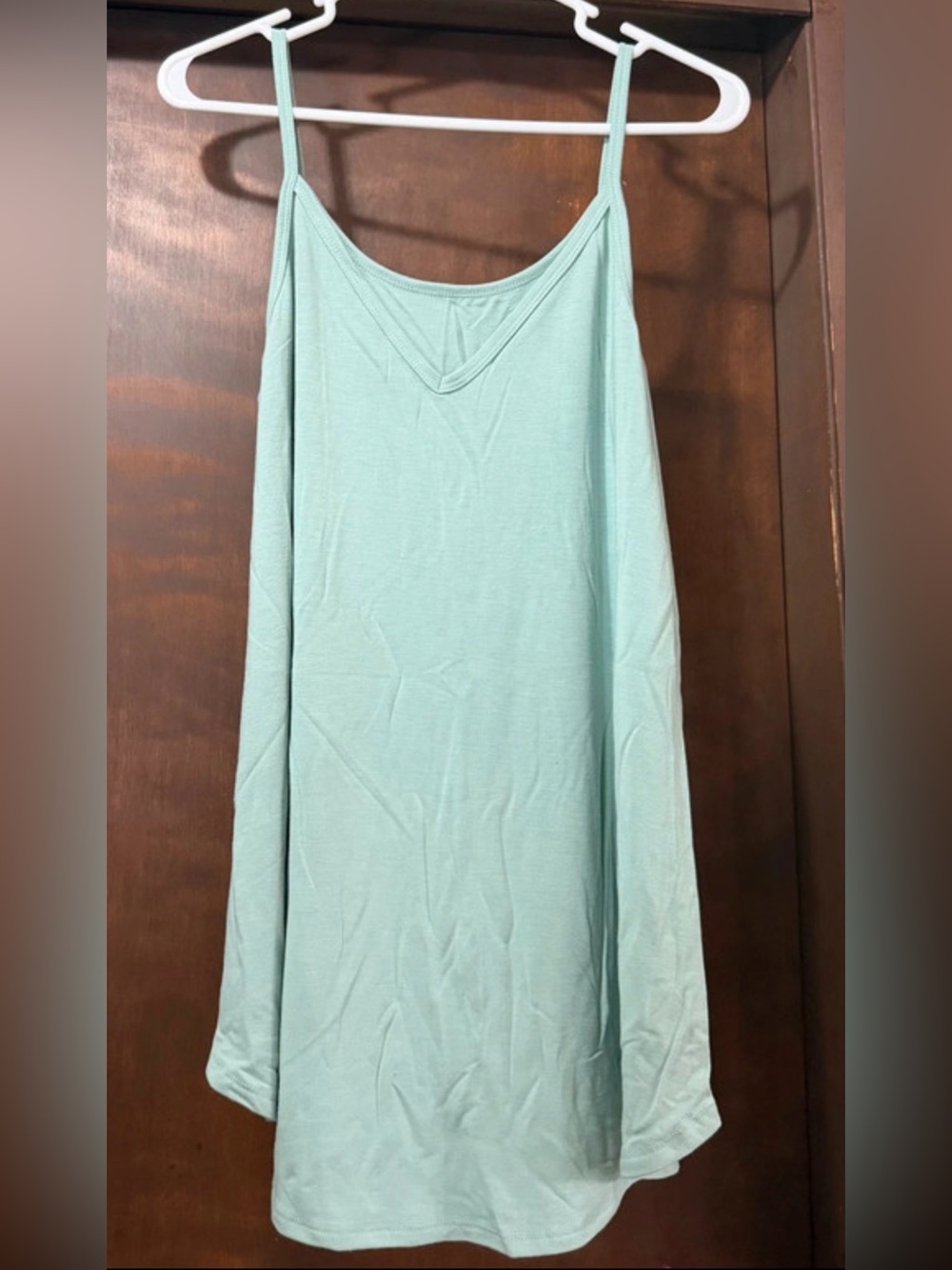 Light Aqua Spaghetti Strap Tank